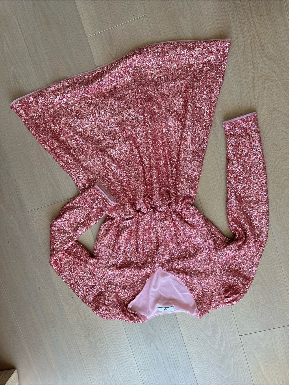 Twinset Milano 🌸Pink Sequin Long Sleeve Mini Dress - Picture 8 of 11
